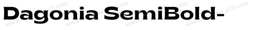 Dagonia SemiBold字体转换